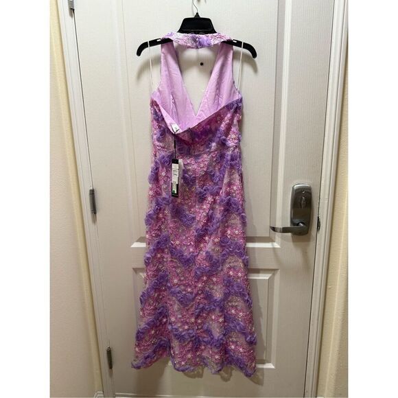 Elliatt Vonni Halter Midi Dress in Purple weddings Guest Party Dinner size S NWT - Picture 6 of 6